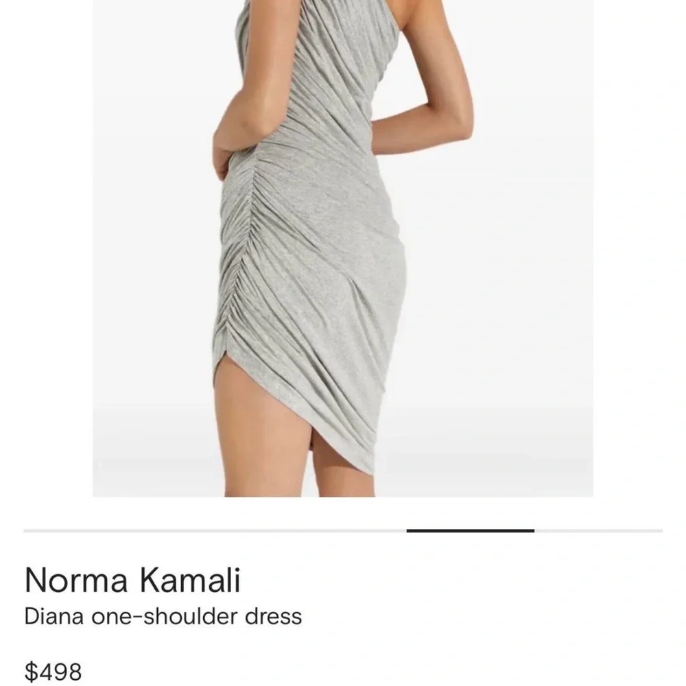 Norma Kamali grey Diana dress size small - Picture 3 of 5
